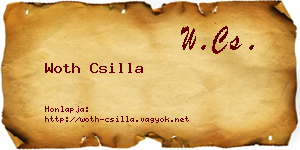 Woth Csilla névjegykártya